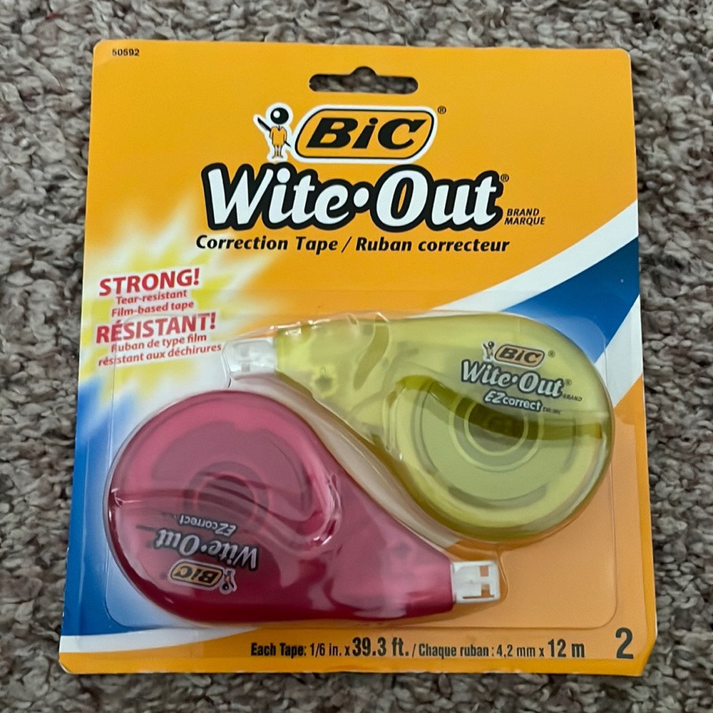 Bic Wite Out Correction Tape